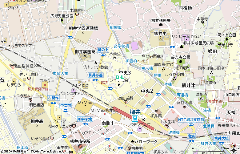 志熊コンタクトレンズセンター付近の地図